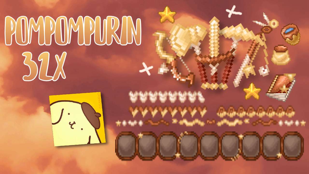 Gallery Banner for pompompurin 1.8.9 aesthetic pvp pack on PvPRP